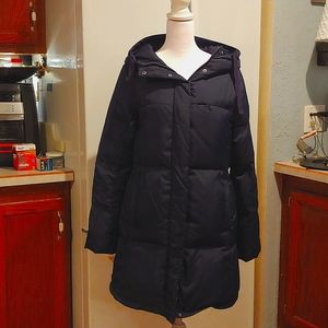 GAP Knee length lightweight puffer coat women's small